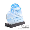 Plaque funéraire nuages 17 Plaquedeces.fr